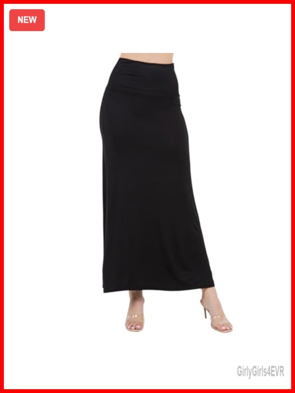 Azules Rayon Spandex Maxi Skirt Flowy Dressy Wear to Work